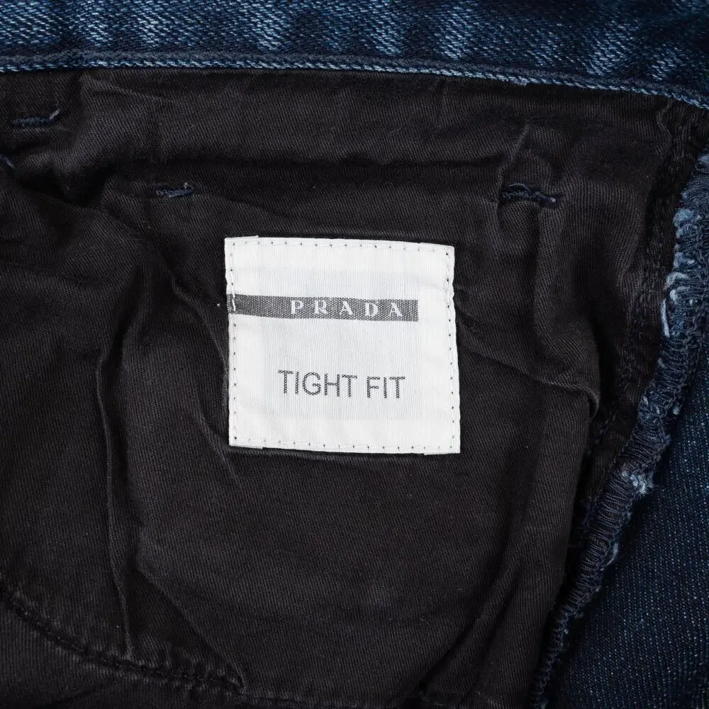 Prada Tight Fit Stretch Denim Jeans Men's 32 Blue